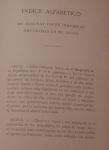 Índice alfabético de algunas voces indígenas empleadas en el texto vignette